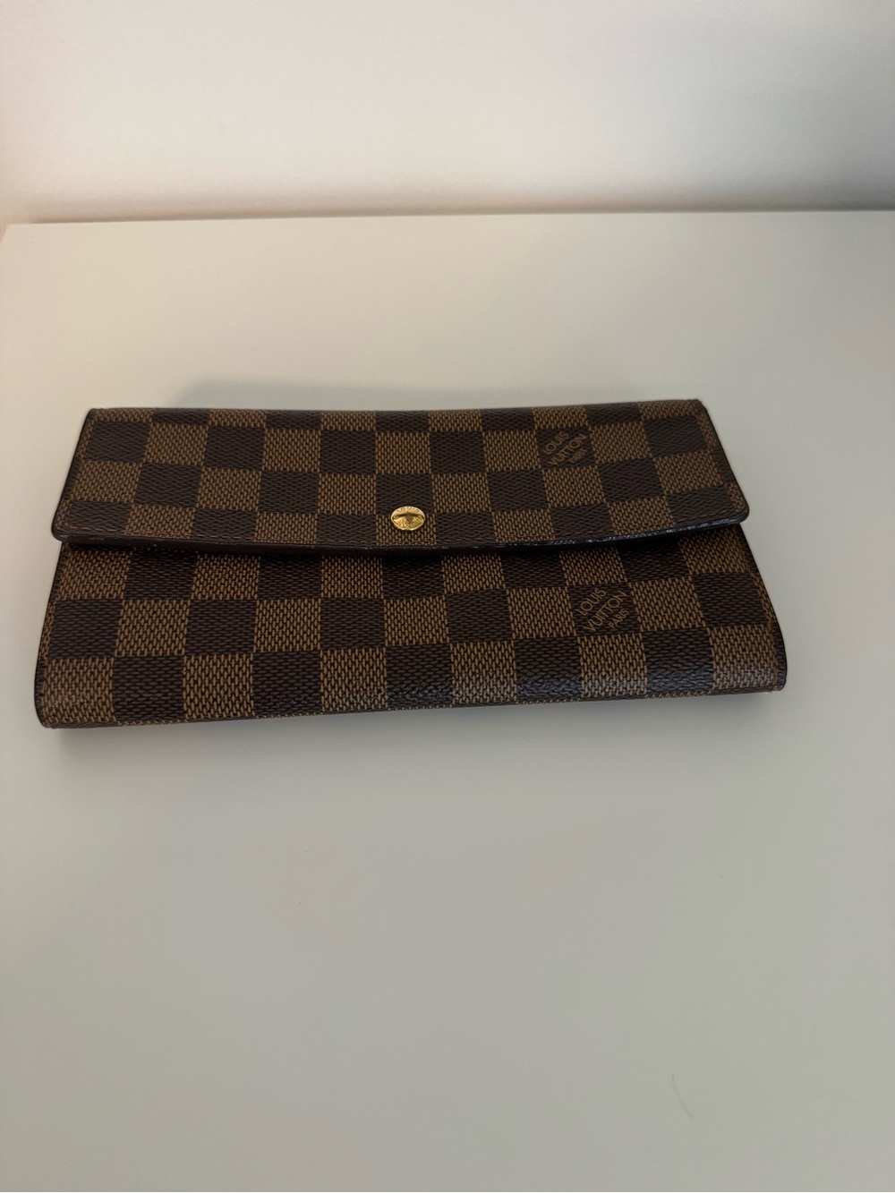 Louis Vuitton Damier Ebene Sarah Wallet